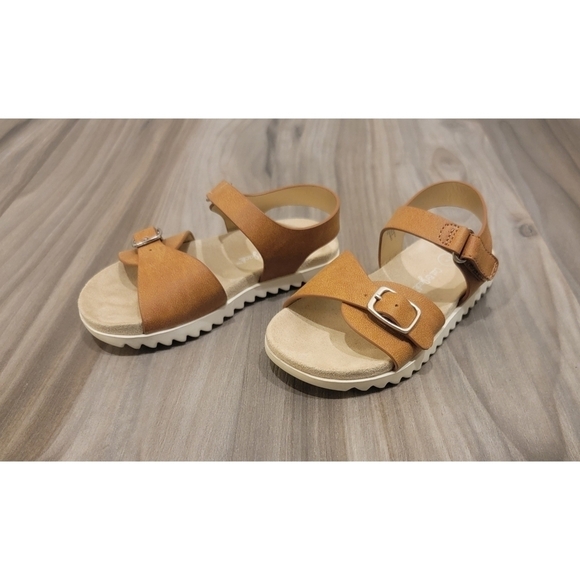 Cat & Jack Brown Sandals size 7 - Picture 2 of 9